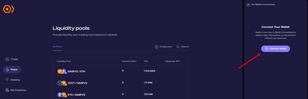 Gasp Wallet Connect Method